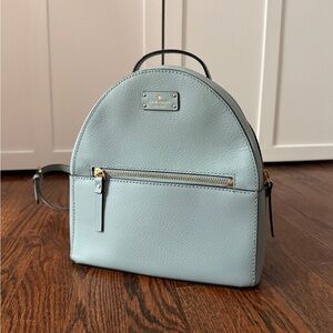 Kate Spade | Mini Leather Backpack | Pale Blue